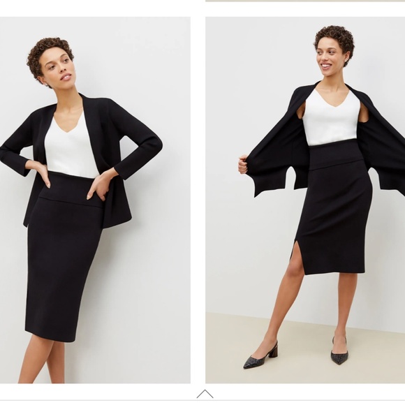 Harlem 2.0 Knit Skirt by M.M.LAFLEUR, NWOT, black, Medium - Picture 4 of 16